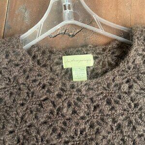 Vintage Anthropologie Crocheted Mohair Sweater